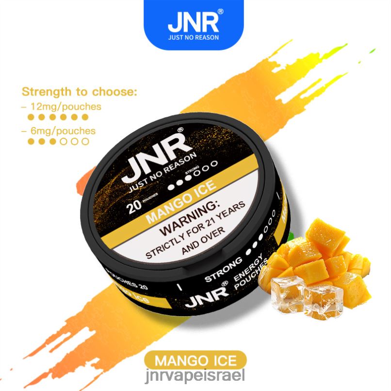 JNR VAPES FACTORY | שקיות אנרגיה של jnr קרח מנגו X0D02100