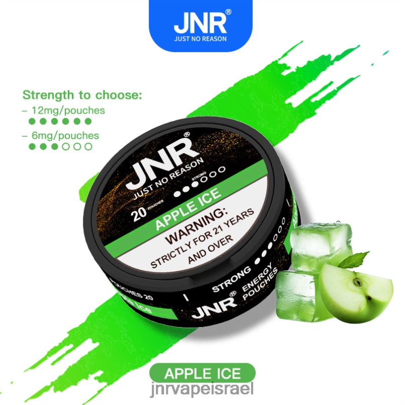 JNR VAPE FLAVOURS | שקיות אנרגיה של jnr קרח תפוח X0D02101