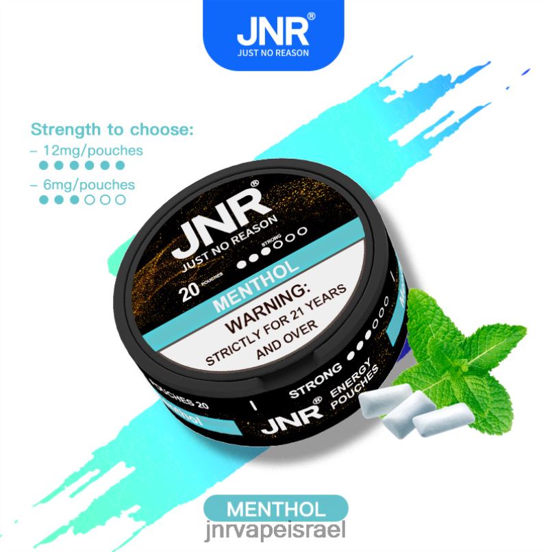 JNR VAPE ISRAEL | שקיות אנרגיה של jnr מֶנתוֹל X0D02102