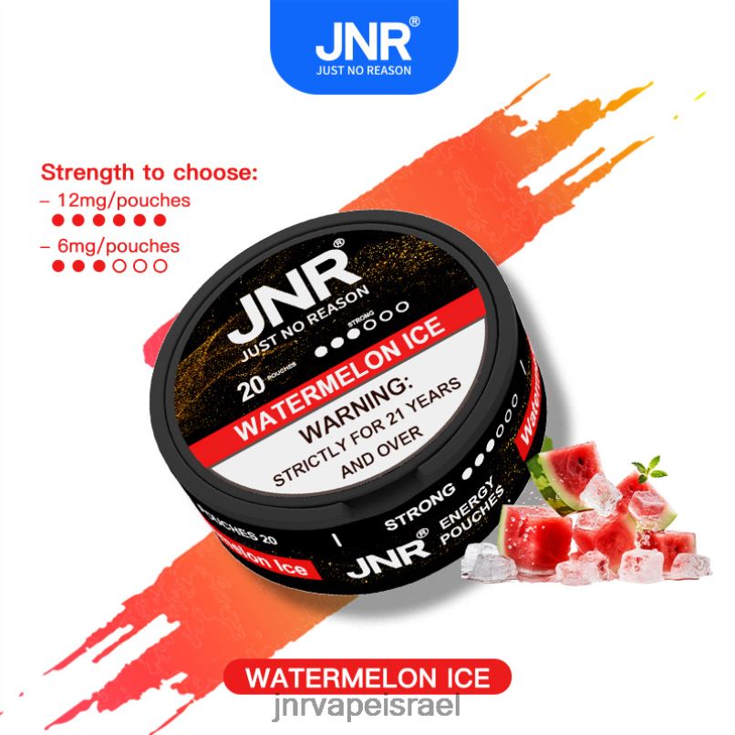 JNR VAPE NICOTINE | שקיות אנרגיה של jnr קרח אבטיח X0D0297