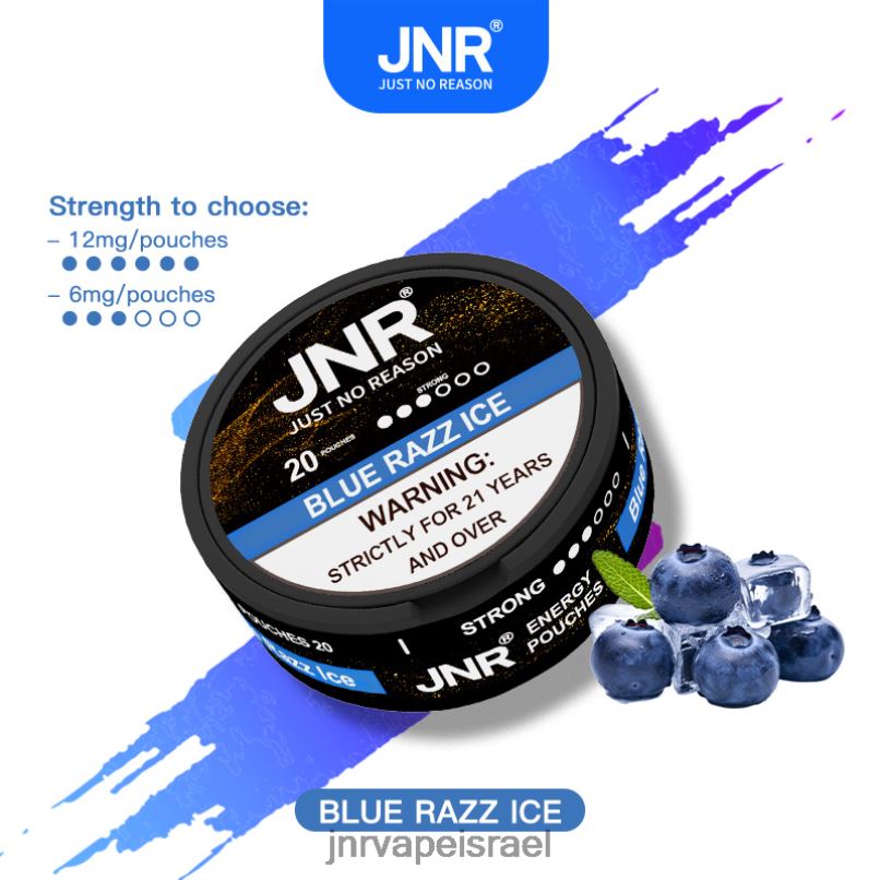 JNR VAPE PODS | שקיות אנרגיה של jnr קרח כחול razz X0D02104