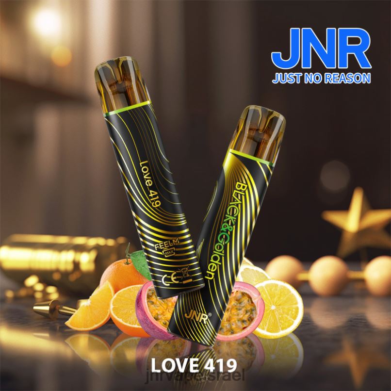JNR VAPES FACTORY | jnr black & gloden אוהב 419 X0D02290