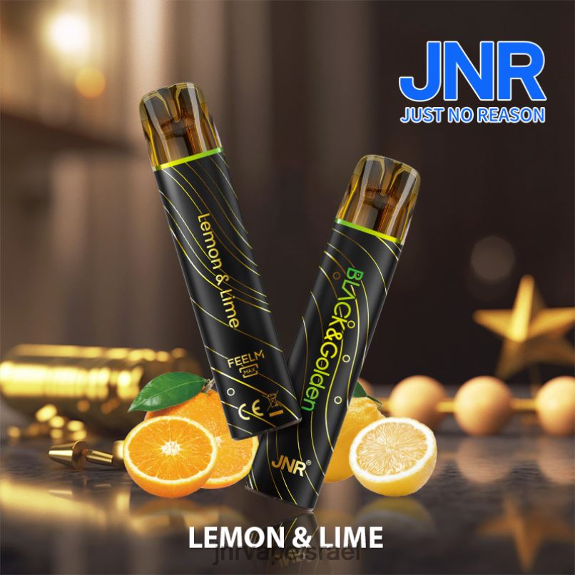 JNR VAPE NICOTINE | jnr black & gloden לימון ליים X0D02277