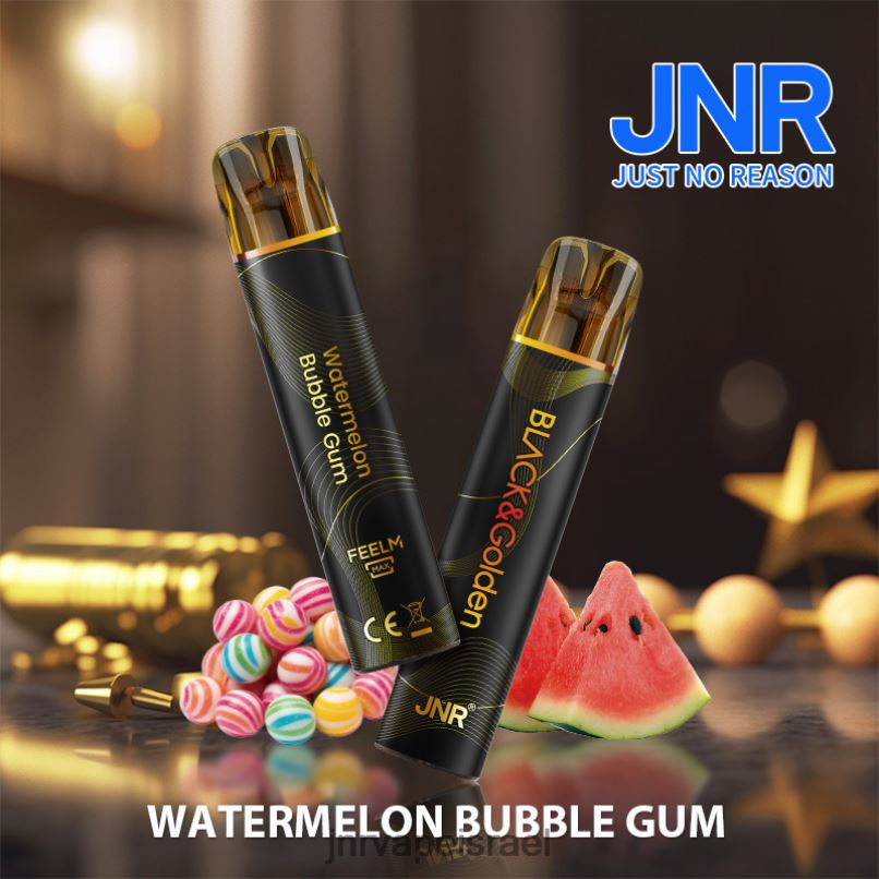 JNR VAPE NICOTINE | jnr black & gloden מסטיק אבטיח X0D02287