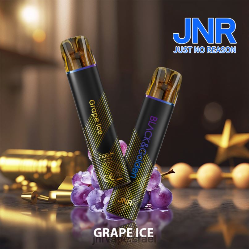JNR VAPE | jnr black & gloden קרח ענבים X0D02276