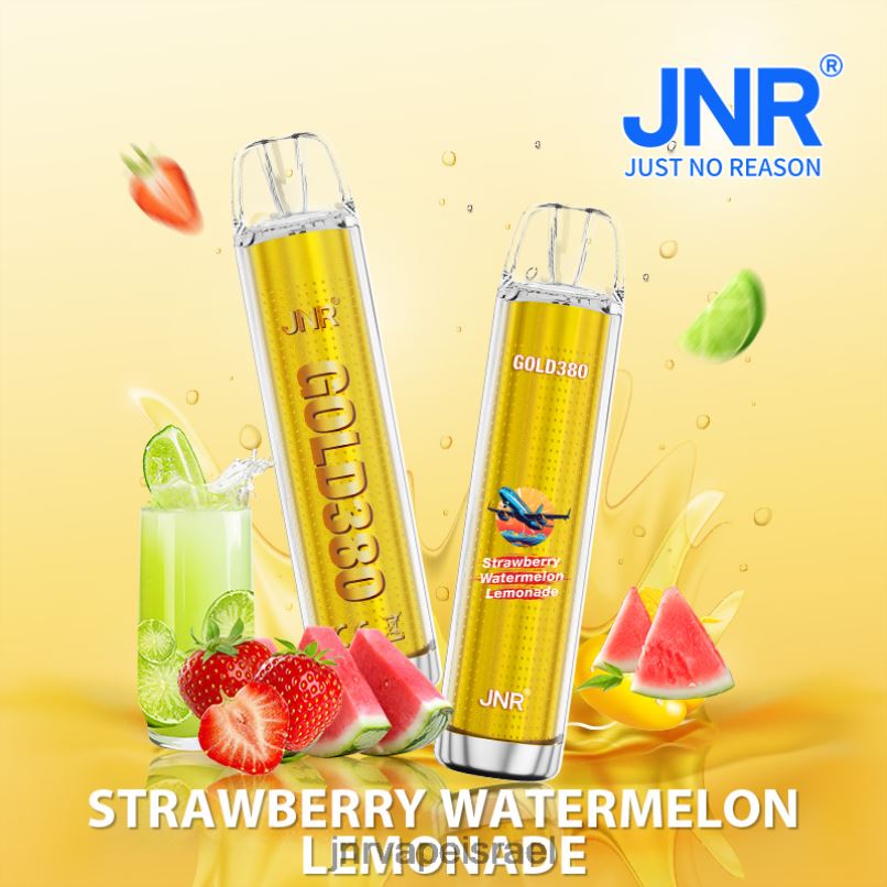 JNR VAPE NICOTINE CONTENT | jnr gold380 לימונדת אבטיח תות X0D0245