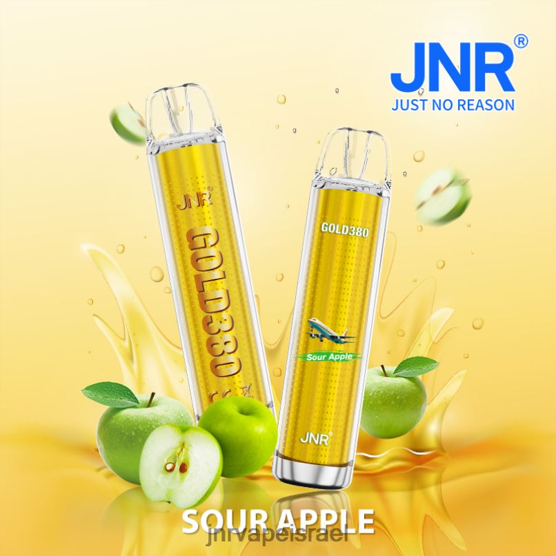 JNR VAPE NICOTINE CONTENT | jnr gold380 תפוח חמוץ X0D0255