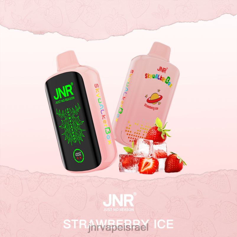 8VXZ846 JNR SKYWALKER קופסא קרח תות | JNR VAPE NICOTINE