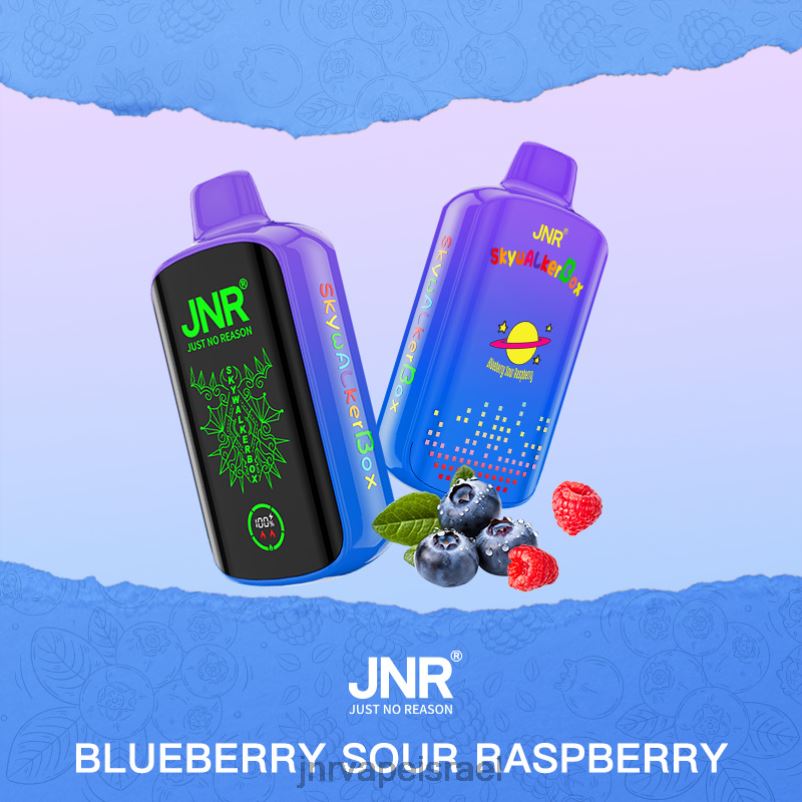 8VXZ854 JNR SKYWALKER קופסא פטל חמוץ אוכמניות | JNR VAPE NICOTINE CONTENT
