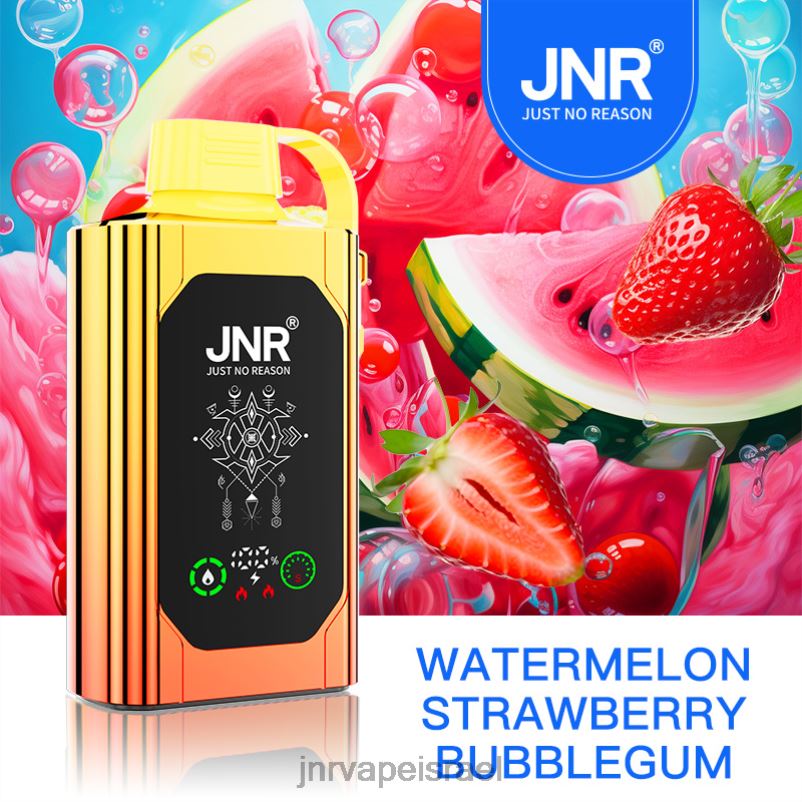 8VXZ886 JNR SHISHA קופסא מסטיק תות אבטיח | JNR VAPE NICOTINE