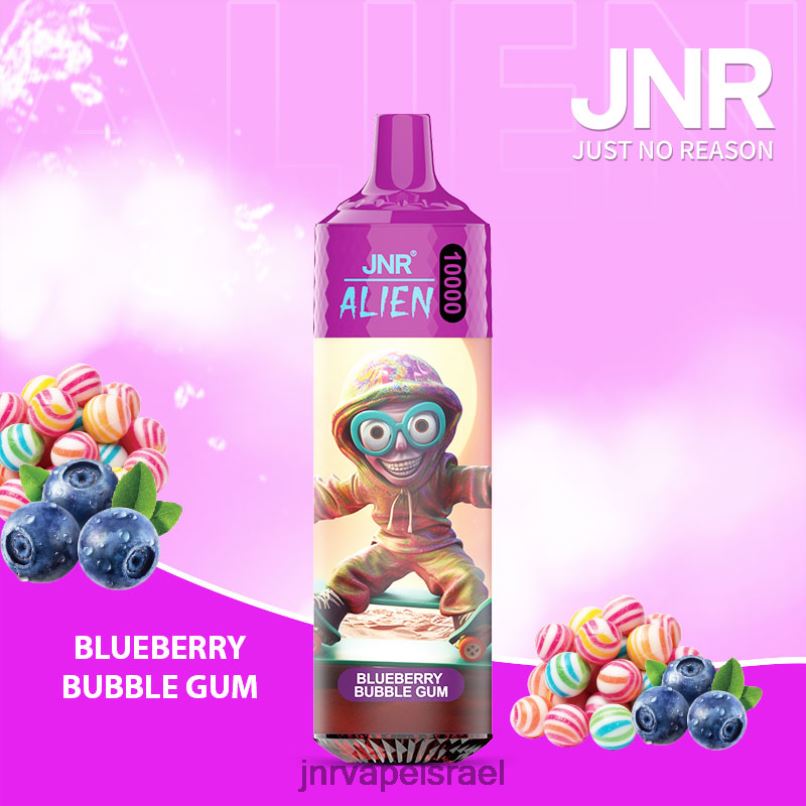 JNR VAPES FACTORY | חייזר jnr מסטיק אוכמניות X0D02160