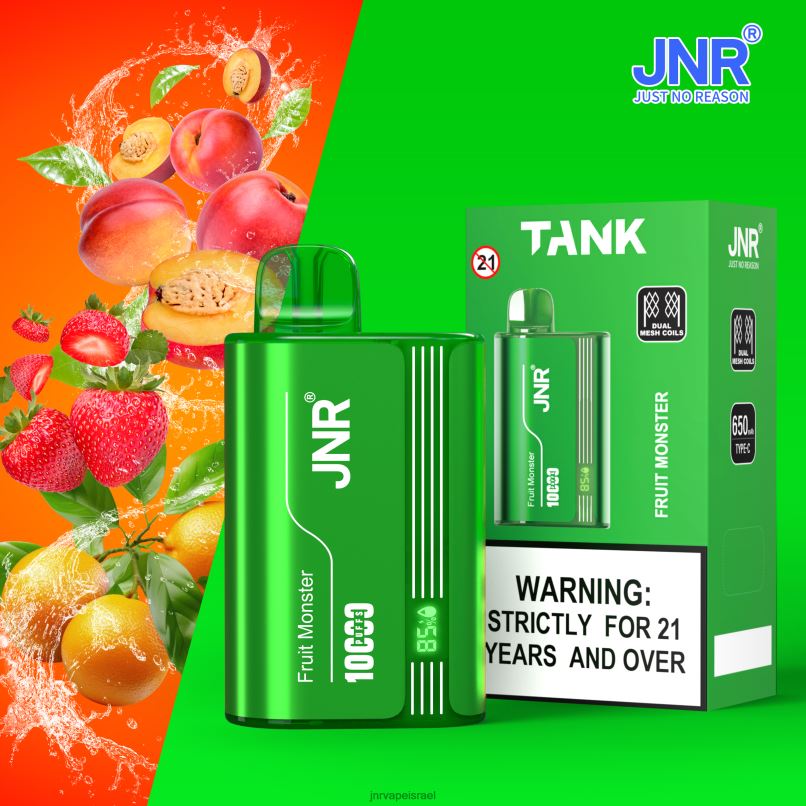 JNR VAPE NICOTINE CONTENT | טנק jnr מפלצת פירות X0D0235