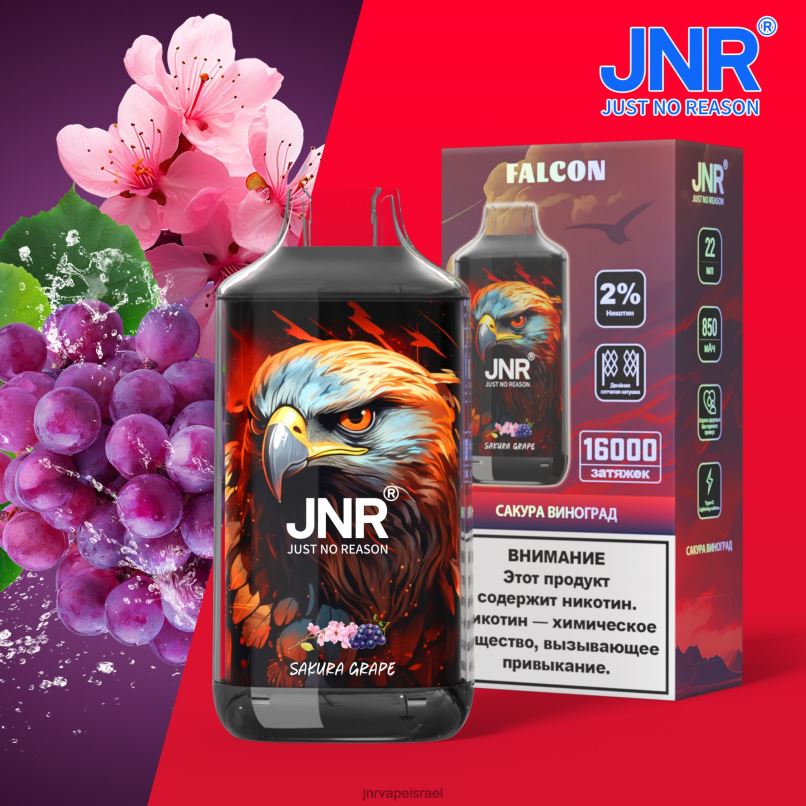 JNR VAPE | jnr בז ענבי סאקורה ללא פירות X0D02226