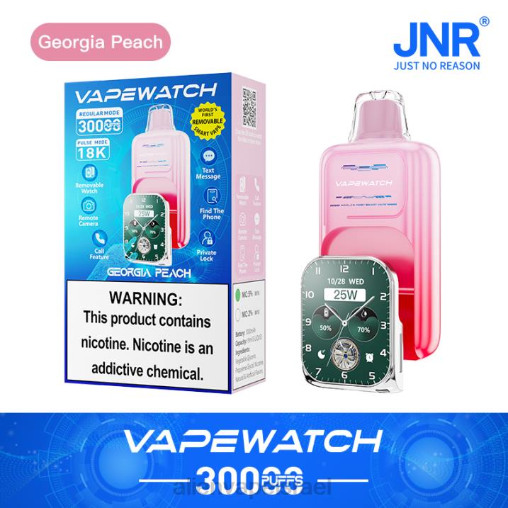 JNR שעון vape ג'ורג'יה אפרסק 4H603 | JNR VAPE JERUSALEM